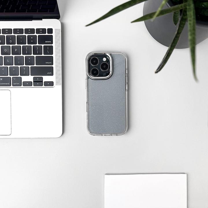 Produktbild Hurtel Glitter Case für iPhone 16e – Transparent (Apple iPhone 16e)