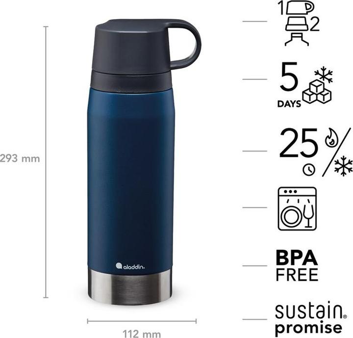 Produktbild Aladdin CityPark Thermavac Twin Becher/Flasche 1.1L Deep Navy (1.10 l)