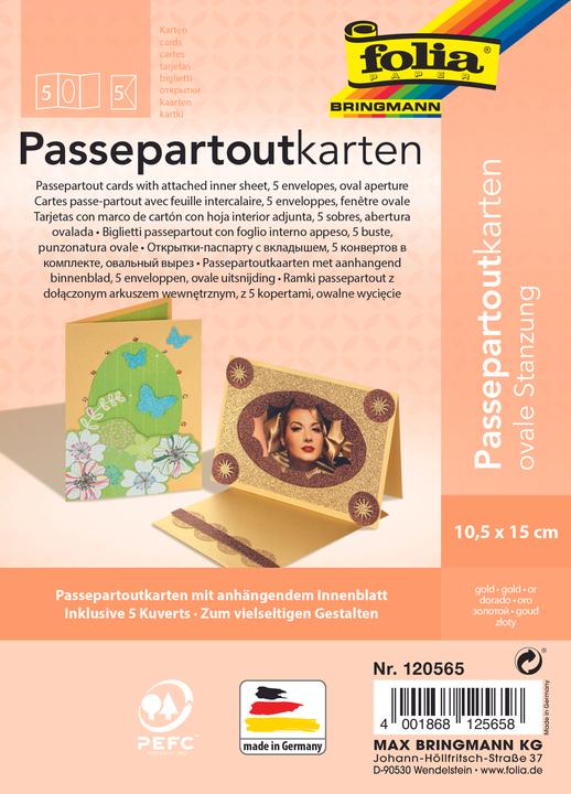 Image du produit Folia Passe-partout perforation ovale 220g/m (5 pcs)