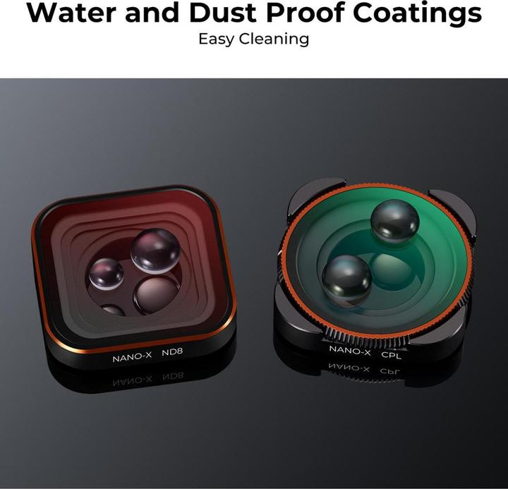 Immagine prodotto K&F Concept Kit filtri CPL+ND (8/16/32/64/1000) (GoPro Hero 9, GoPro Hero 10)