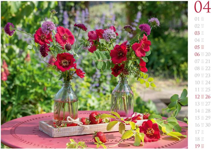 Produktbild Blumenzauber Kalender 2026 (45 x 33 cm, Deutsch, Französisch, Englisch)