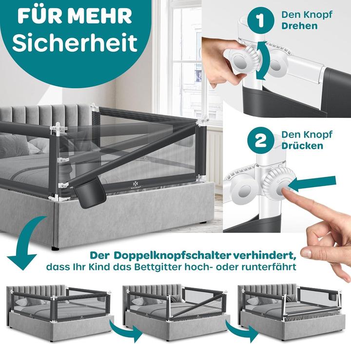 Actual product image Kesser Bettschutzgitter für Kinder (150 cm)