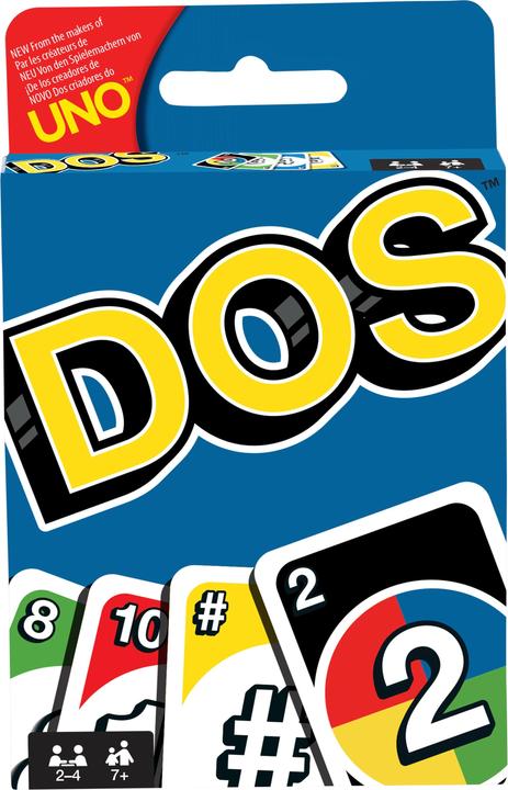 Actual product image Mattel Games UNO Dos (German, French, Italian, English)