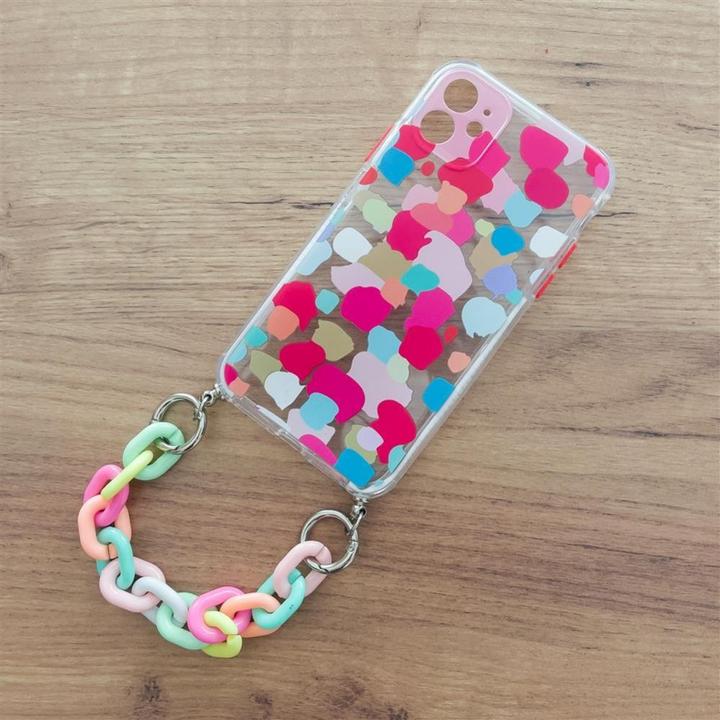 Immagine prodotto Hurtel Color Chain Case custodia elastica flessibile in gel con ciondolo a catena per iPhone 12 Pro (Apple iPhone 12 Pro)