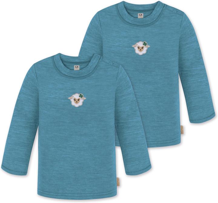 Produktbild Normani 2er Pack Baby Merino Longsleeve „Taupo" - 9465 (86)