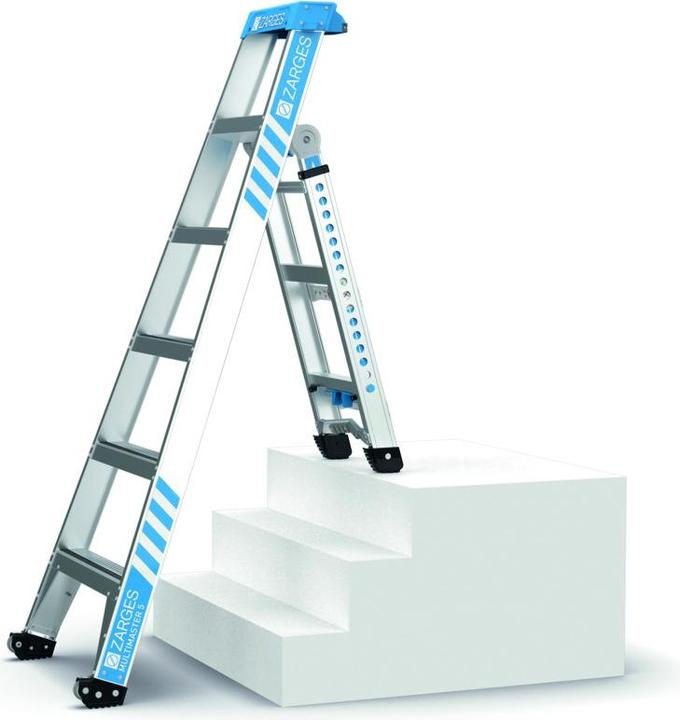Produktbild Zarges Vielzweck-Stufen-Leiter MultiMaster 5 / bis AH 3,70m (Mehrzweckleiter, 288 cm)