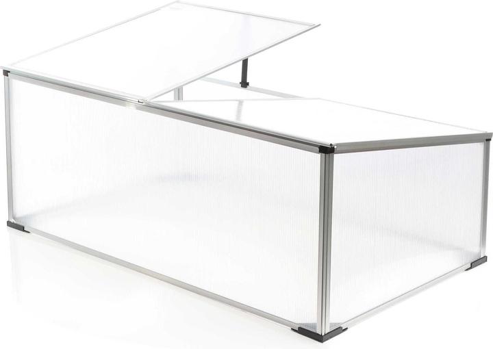Produktbild Wiltec Frühbeet Alu 100x60x40cm Frühbeetkasten Gewächshaus Treibhaus arretierbar