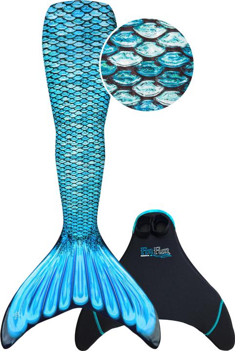 Actual product image Fin Fun Mermaid's" Mermaid Fin" Tidal Teal
