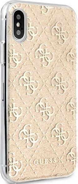 Produktbild Guess GUHCPXPCU4GLGO iPhone X/Xs złoty/gold hard case 4G Glitter (Apple iPhone X)