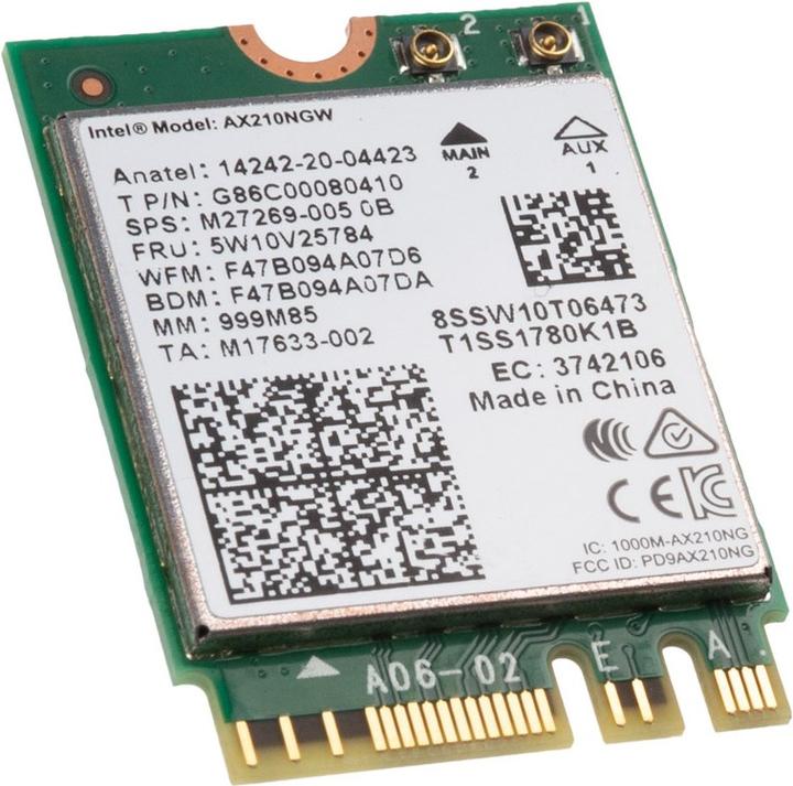 Produktbild Intel Wi-Fi 6E AX210 (M.2 A Key, M.2 E Key)