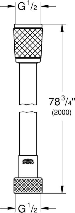 Actual product image Grohe Rotaflex 28409 (200 cm)