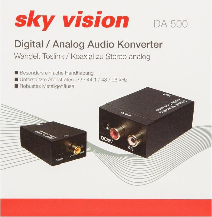 Produktbild Sky Vision DA 500 Digital zu Analog Audiowandler