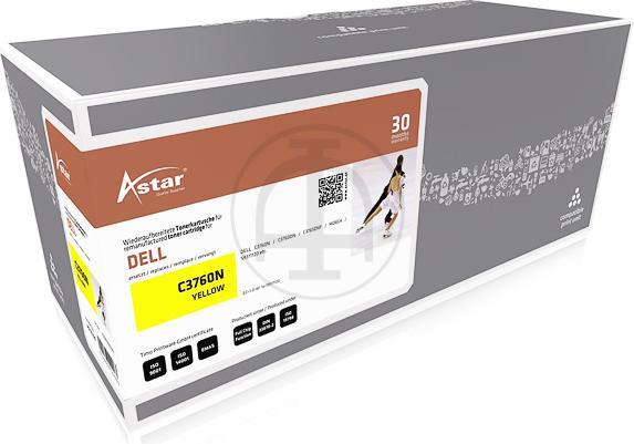 Produktbild Astar Gelb - kompatibel - Tonerpatrone - für Dell C3760dn (Y)
