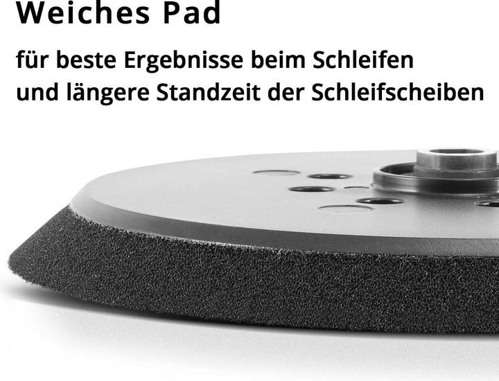 Produktbild Stahlwerk Universal-Hochleistungs-Schleifteller 225 mm, gelochte Ausführung M16