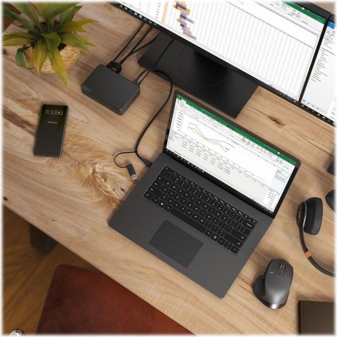 Produktbild Alogic Docking Station Universal Twin HD USB-C & USB-A (USB-C, USB-A, 10 Ports)