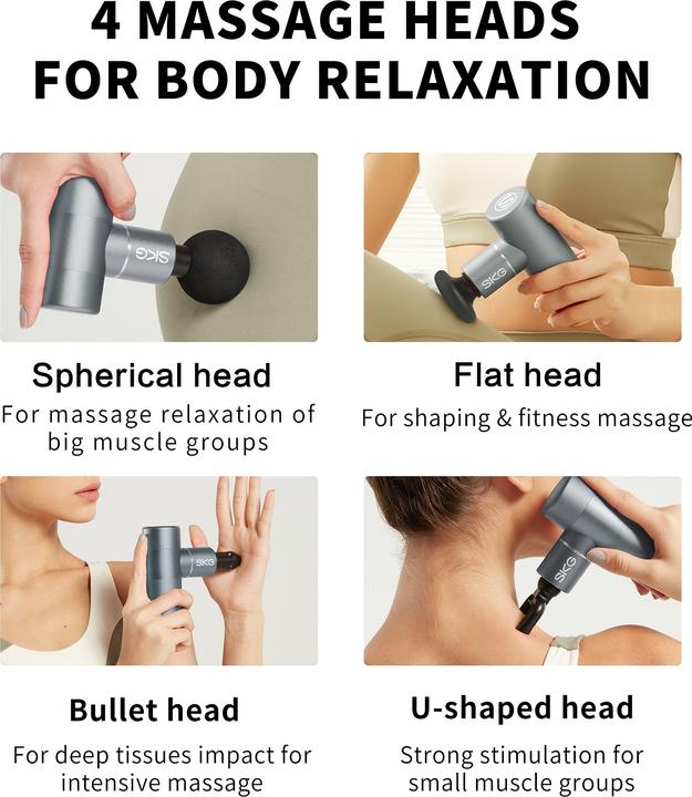 Actual product image SKG Massage gun