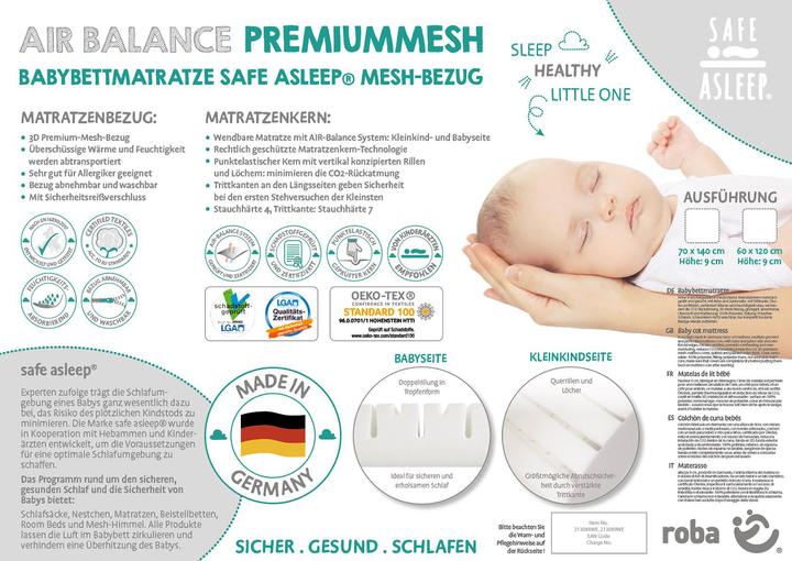 Produktbild Roba Air Balance Premiummesh (70 x 140 cm)