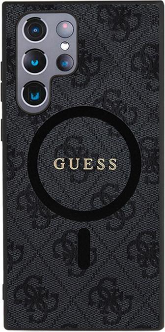 Immagine prodotto Guess custodia per S24 Ultra S928 GUHMS24LG4GFRK hardcase 4G Collection Leather Metal Logo MagSafe nero (Samsung Galaxy S24 Ultra)