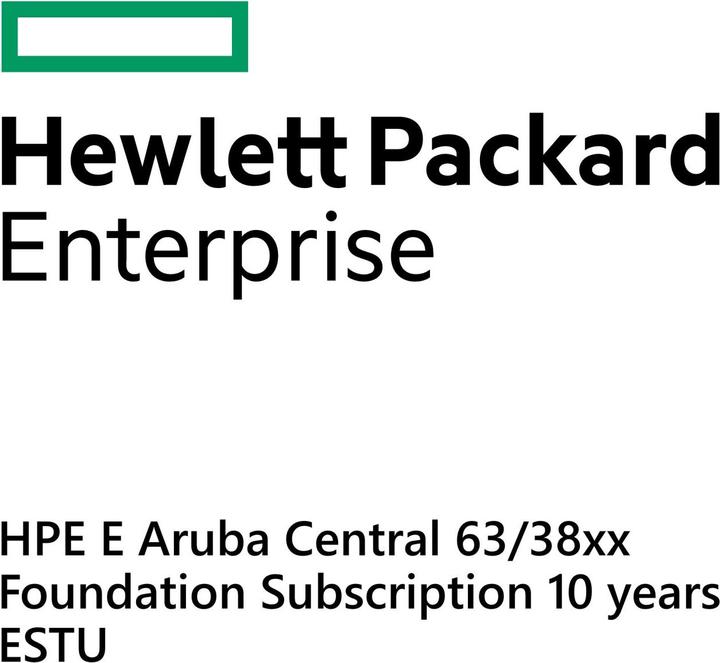 Produktbild HPE E Aruba Central 63/38xx, Foundation Subscription, 10 years, E-STU (48 Geräte)