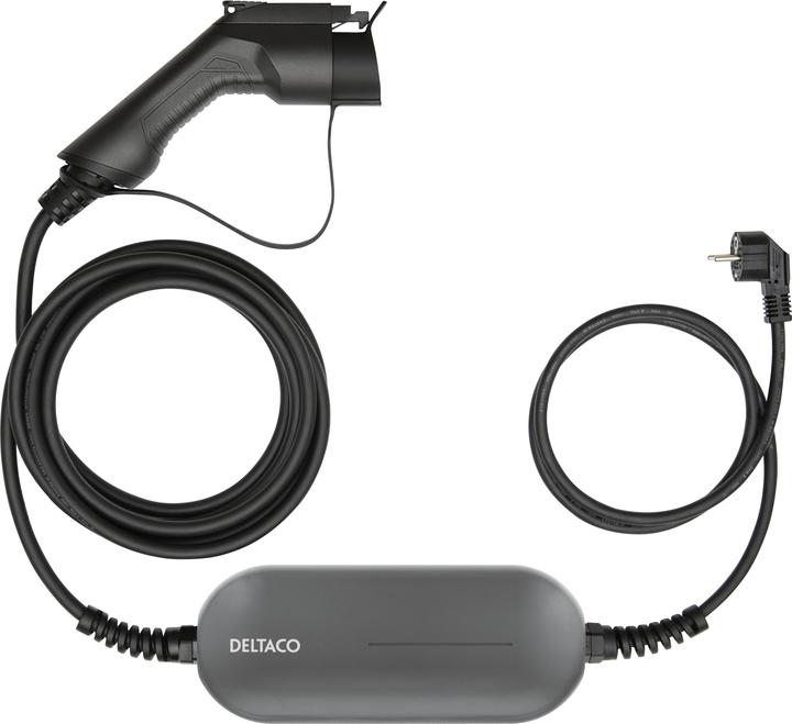 Deltaco e-Charge kabelis Mode2, Schuko - tipas1,, 1,5+ / EV-1126 (5.50 m)
