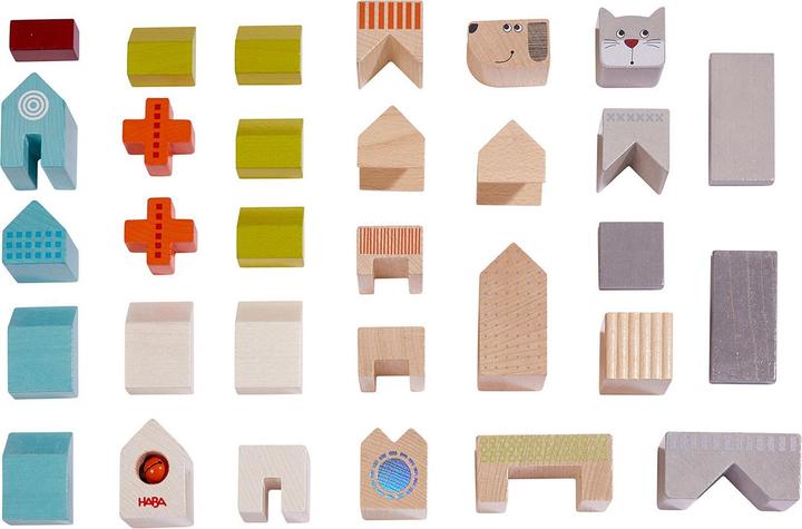 Actual product image Haba Building blocks dog and cat