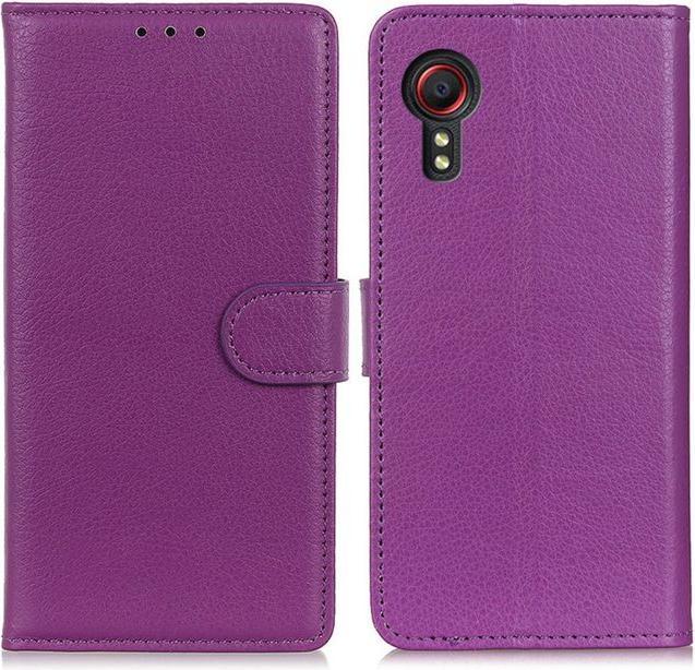 Actual product image MU Classic Litchi Leather Bookcover Series (Samsung Galaxy Xcover 5)