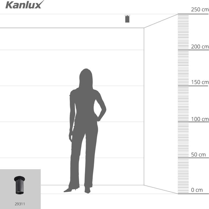 Produktbild Kanlux 29311 CHIRO GU10 DTO-B Einbauleuchte (GU10)