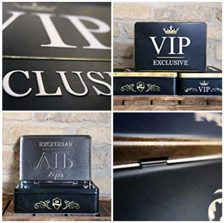 Produktbild Nostalgic-Art Merchandising Vorratsdose Flach. Achtung / VIP Exclusive (23 x 16 x 7 cm, 3 l)