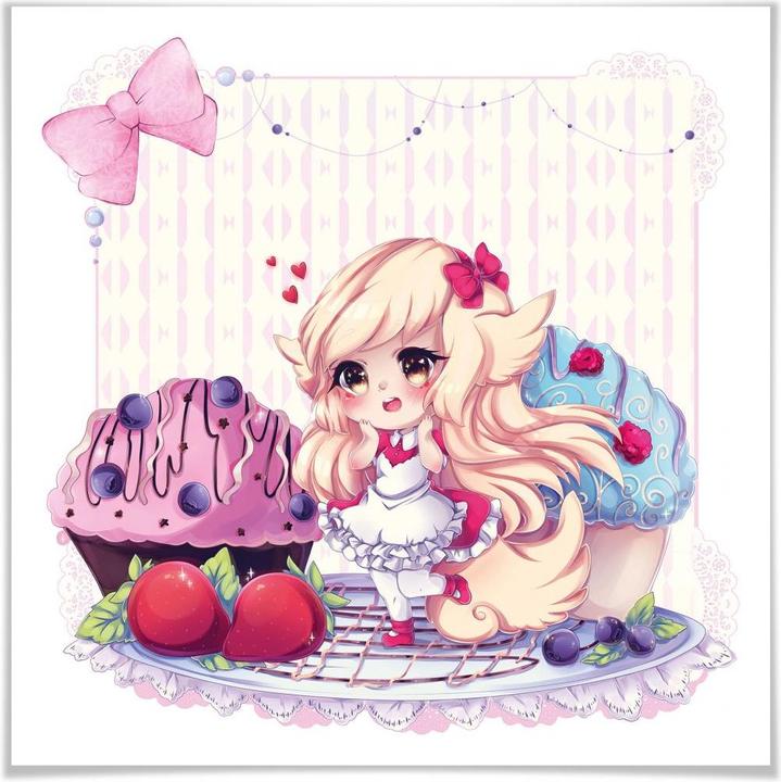 Produktbild Trenddeko La Doll Blanche - Chibi Belle (70 x 70 cm)