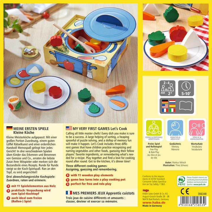 Produktbild Haba Meine ersten Spiele – Kleine Köche (Deutsch, Italienisch, Niederländisch, Spanisch, Französisch, Englisch)