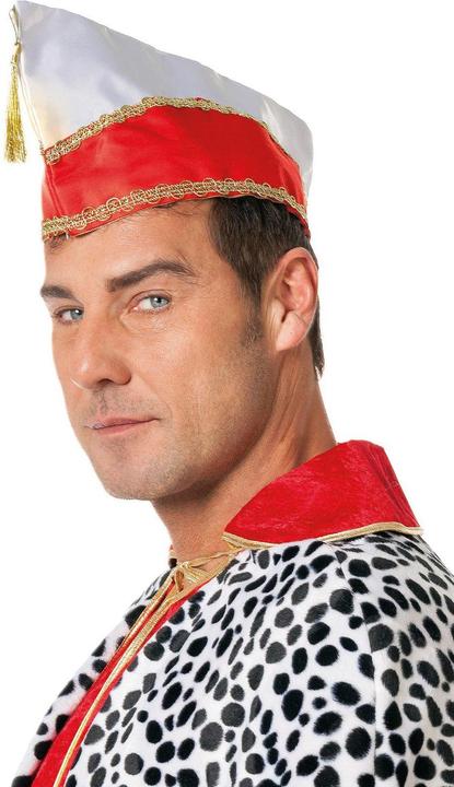 Produktbild Metamorph Narrenkappe rot-weiss - Karnevalsmütze für Fasching