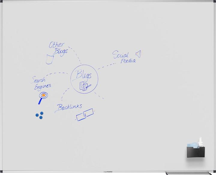 Produktbild Legamaster Magnethaftendes Whiteboard Unite Plus 120 cm x 150 cm, Weiss (120 x 150 cm)