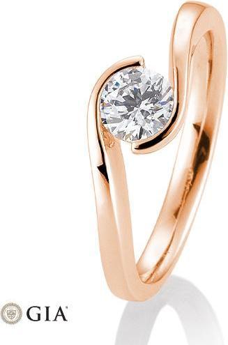 Breuning Ring Schwung 0,40-0,60 ct. (52, 585/14 K Gold)