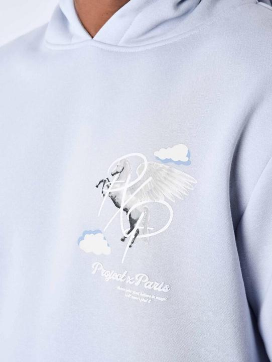 Immagine prodotto Project X Paris Felpa con cappuccio con motivo di nuvole di pegaso (S)