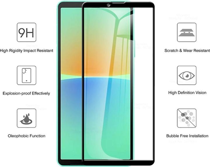 Image du produit Screenguard Sony Xperia 10 IV Full Screen Protective Glass 2.5D 9H (1 pièce(s), Sony Xperia 10 IV)
