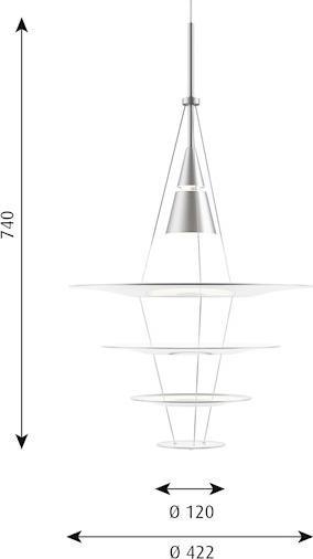 Image du produit Louis Poulsen Enigma 425 Lampe à suspendre (GU10, 796 lm)