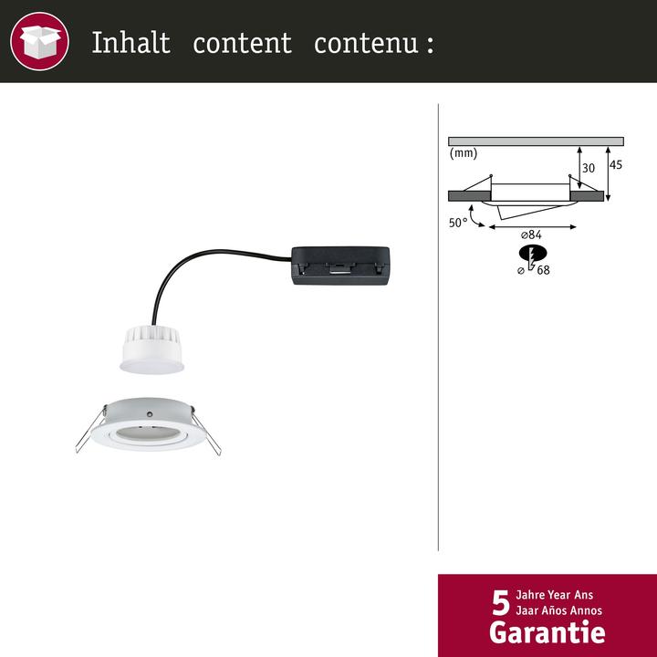 Immagine prodotto Paulmann Einbauleuchte Nova Zigbee (500 lm)