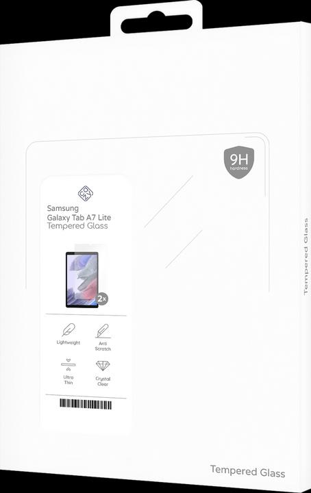 Actual product image Cazy Protective glass compatible with Samsung Galaxy Tab A7 Lite screen protector tempered glass - 2 (2 Piece, Galaxy Tab A7 Lite)