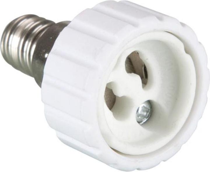 Actual product image Velleman E14 TO GU10 SOCKET ADAPTER