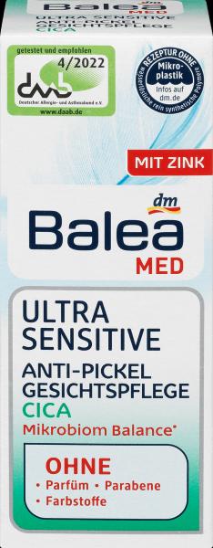 Actual product image dm Balea Med Ultra Sensitive Anti-Pimple (50 ml, 24h cream)