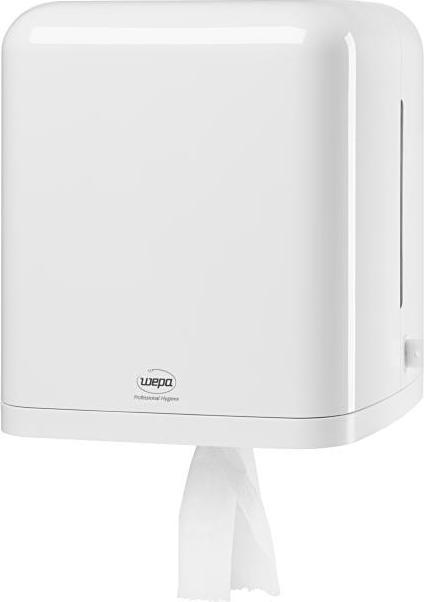 Actual product image Wepa Towel dispenser Centerfeed Dimensions: 26 x 28 x 23 cm (W x H x D) Material: plastic