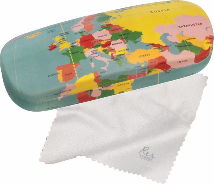 Actual product image Roost Spectacle Case World Map 24889 15x6x4cm