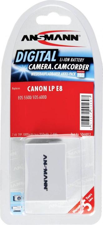 Image du produit Ansmann Batterie Canon LP-E8 (Batterie de l'appareil photo)
