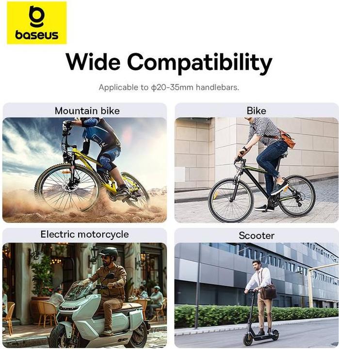 Actual product image Baseus PrimeTrip Series Magnetic Bike Mount