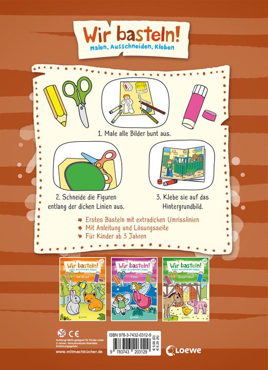 Produktbild Wir basteln! - Malen, Ausschneiden, Kleben - Ponys