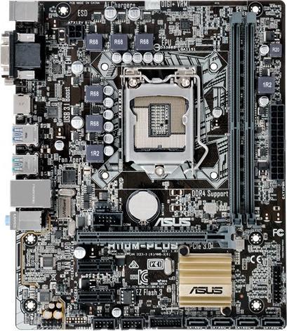 Produktbild ASUS H110m-Plus, Matx, Lga1151 (LGA 1151, Intel H110, mATX)