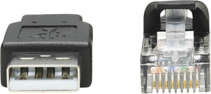 Produktbild Eaton TRIPPLITE USB-A to RJ45 Rollover Console Cable M/M - Cisco Compatible 250 Kbps 15ft. 4,57m Bla (4.57 m)