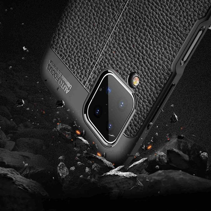 Produktbild Cadorabo TPU Cover Kunstleder Struktur (Samsung Galaxy A12, Samsung Galaxy M12)