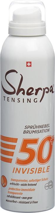 Actual product image Sherpa Tensing Invisible (Sun spray, SPF 50+, 200 ml, 200 g)