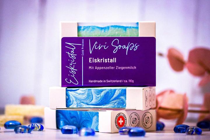 Immagine prodotto Vivi Soaps Sapone di latte di capra ai cristalli di ghiaccio (Sapone duro)